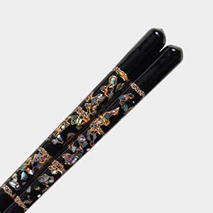 Aya Nishiki Black Wakasa Chopsticks