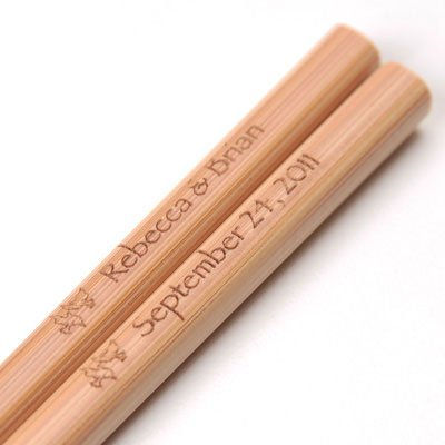 Bamboo Engraved Personalized Chopsticks