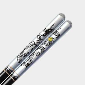 Black Dragon Chopsticks Silver