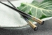 Cranes and Ocean on Black Japanese Style Chopsticks - CF257