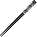 Cranes of Gold and Silver on Black Japanese Style Chopsticks