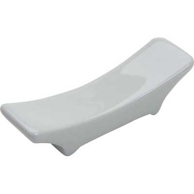 Curved Top Gloss White Chopstick Rest