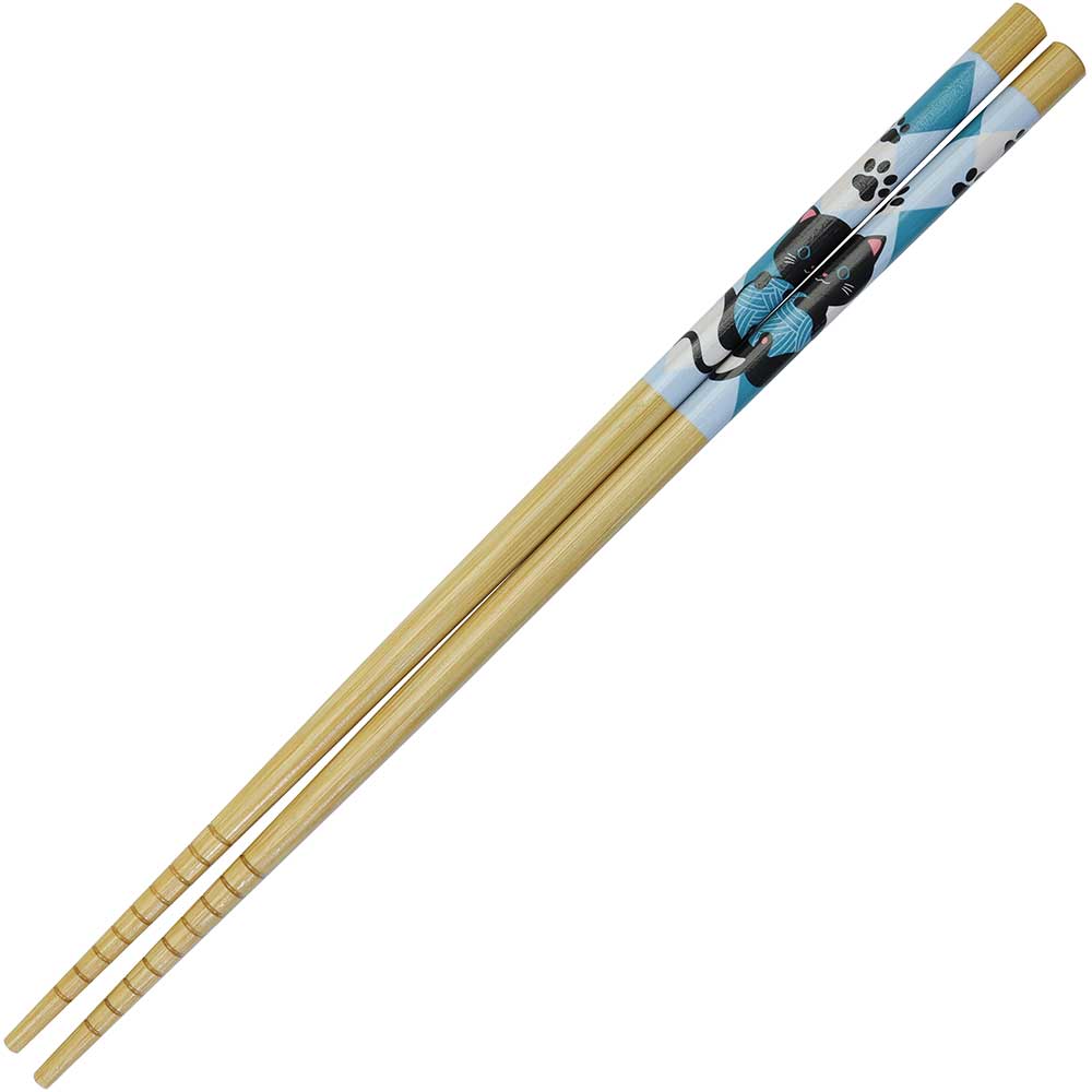 Genki Cats Sora Bamboo Chopsticks