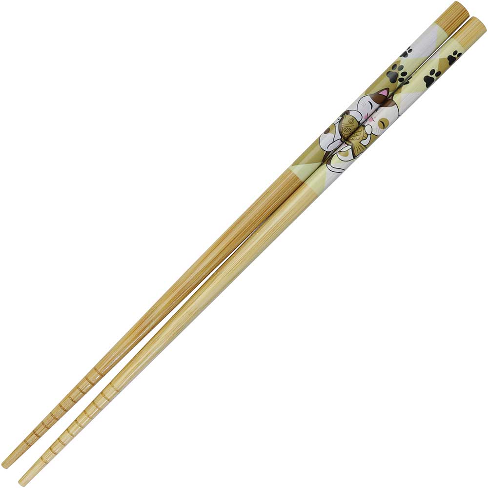Genki Cats Tayo Bamboo Chopsticks
