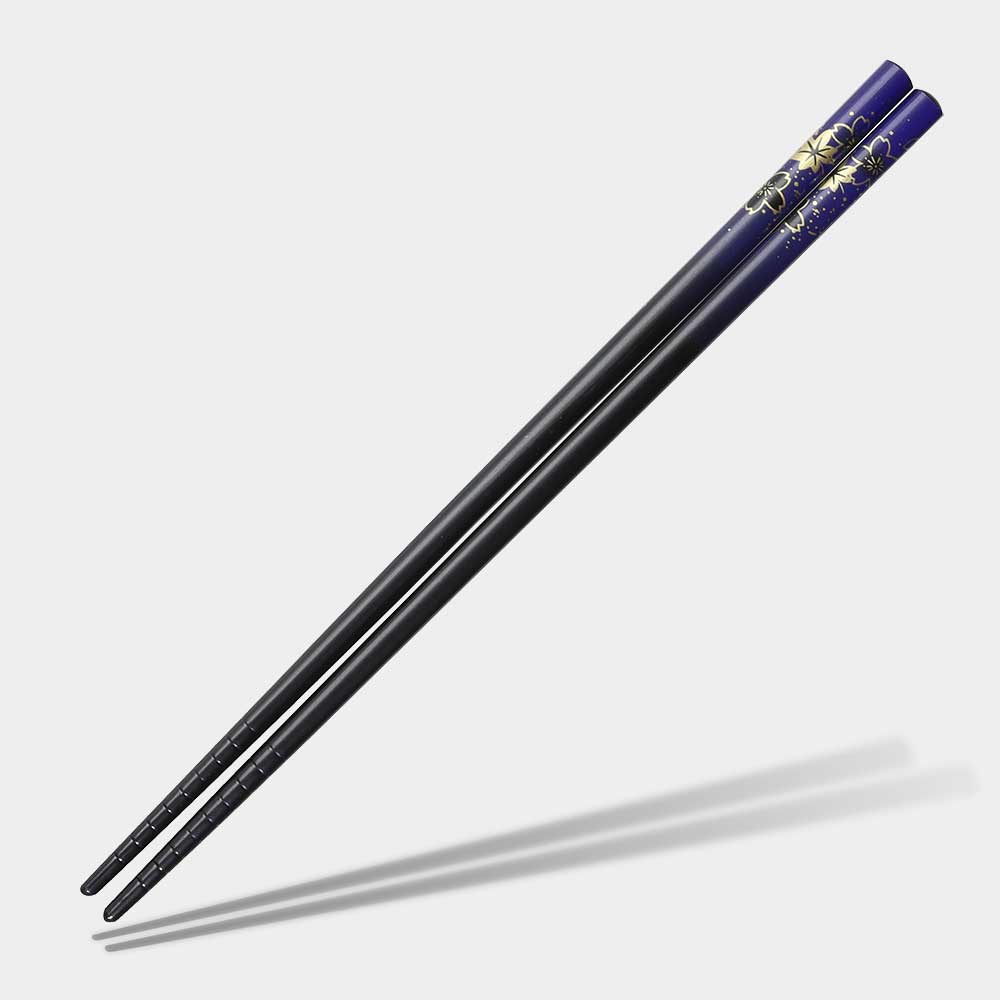 Hana Yuzen Black and Blue Chopsticks