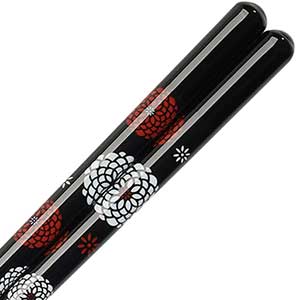  Hanatemari Black Chopsticks