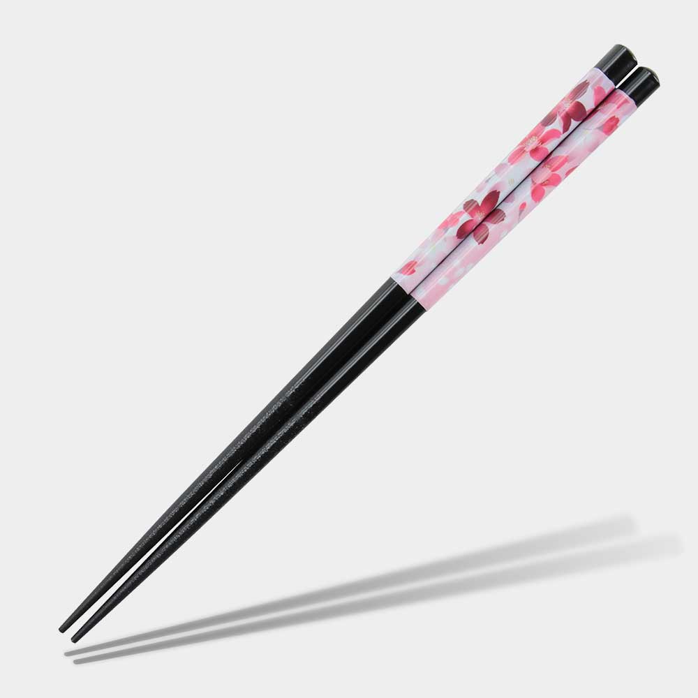 Hanaya Cherry Blossoms Black Dishwasher Safe Chopsticks