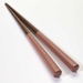 Herringbone Orange Japanese Wood Chopsticks - 80394