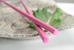  Hot Pink Glossy Painted Japanese Style Chopsticks