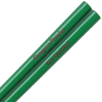 Kelly Green Engraved Personalized Chopsticks