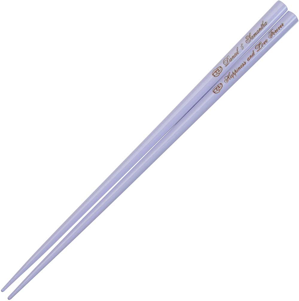 Lilac Engraved Personalized Chopsticks
