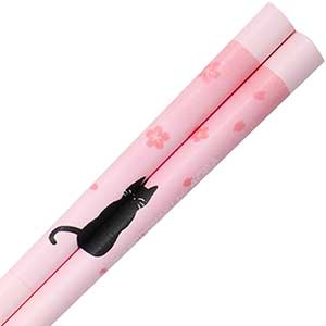 Pink Cherry Blossoms Cat Chopsticks