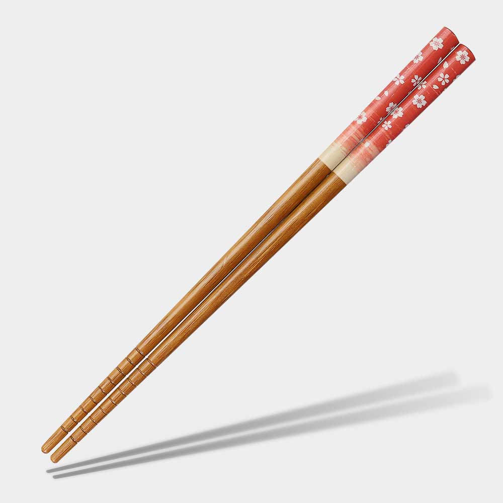 Sakura Blizzard on Red Chopsticks