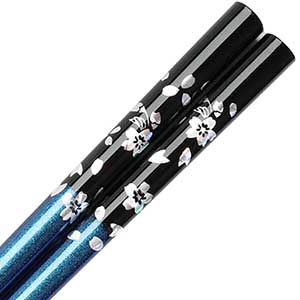 Sakura Glitter Chopsticks Blue