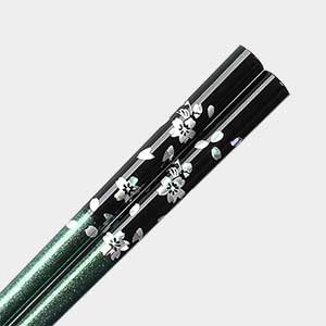 Sakura Glitter Chopsticks Green