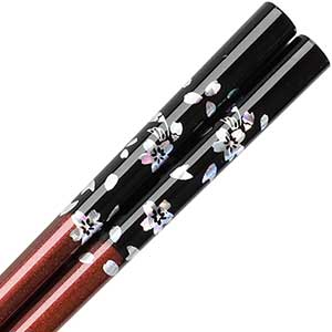 Sakura Glitter Chopsticks Red