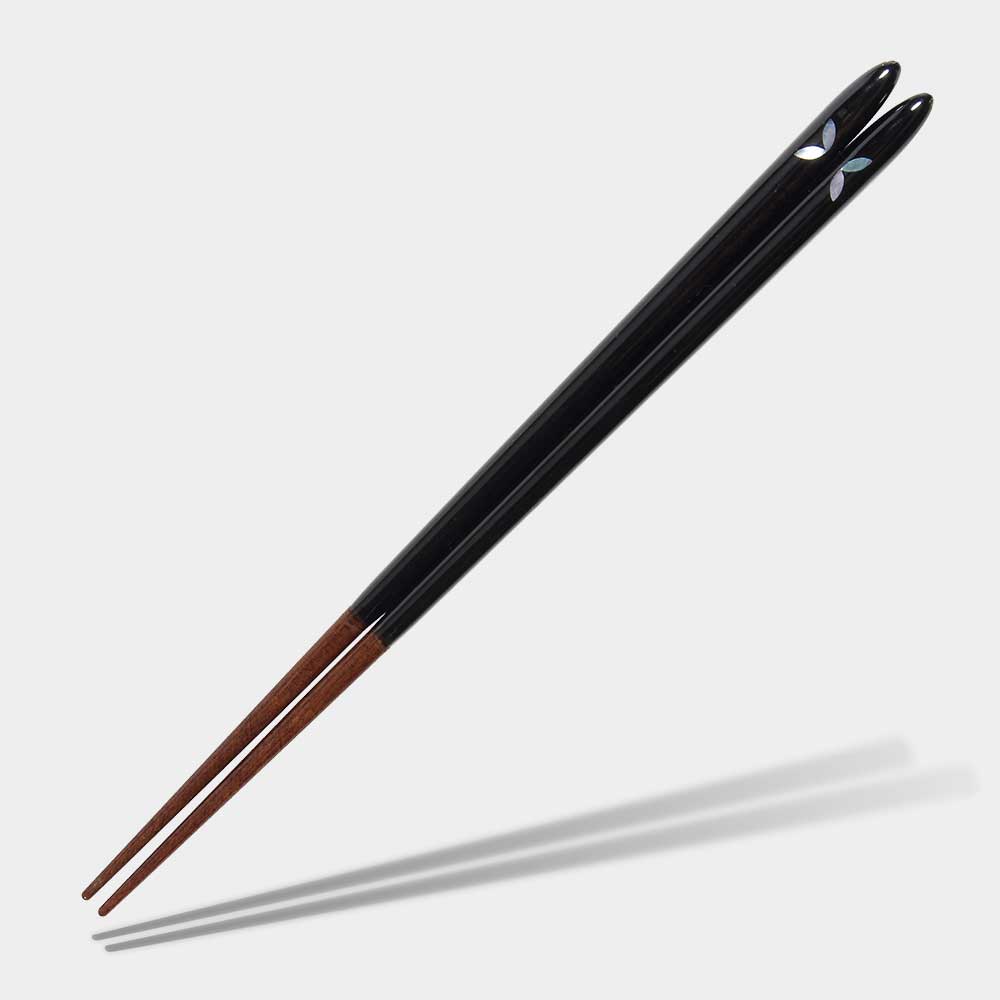 Shizuku Wakasa Japanese Chopsticks Black 23.5cm