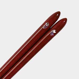 Shizuku Wakasa Japanese Chopsticks Dark Wood 21.5cm