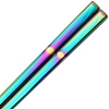 Square Stainless Steel Chopsticks Rainbow Color