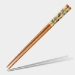 Turtles on Orange Bamboo Chopsticks