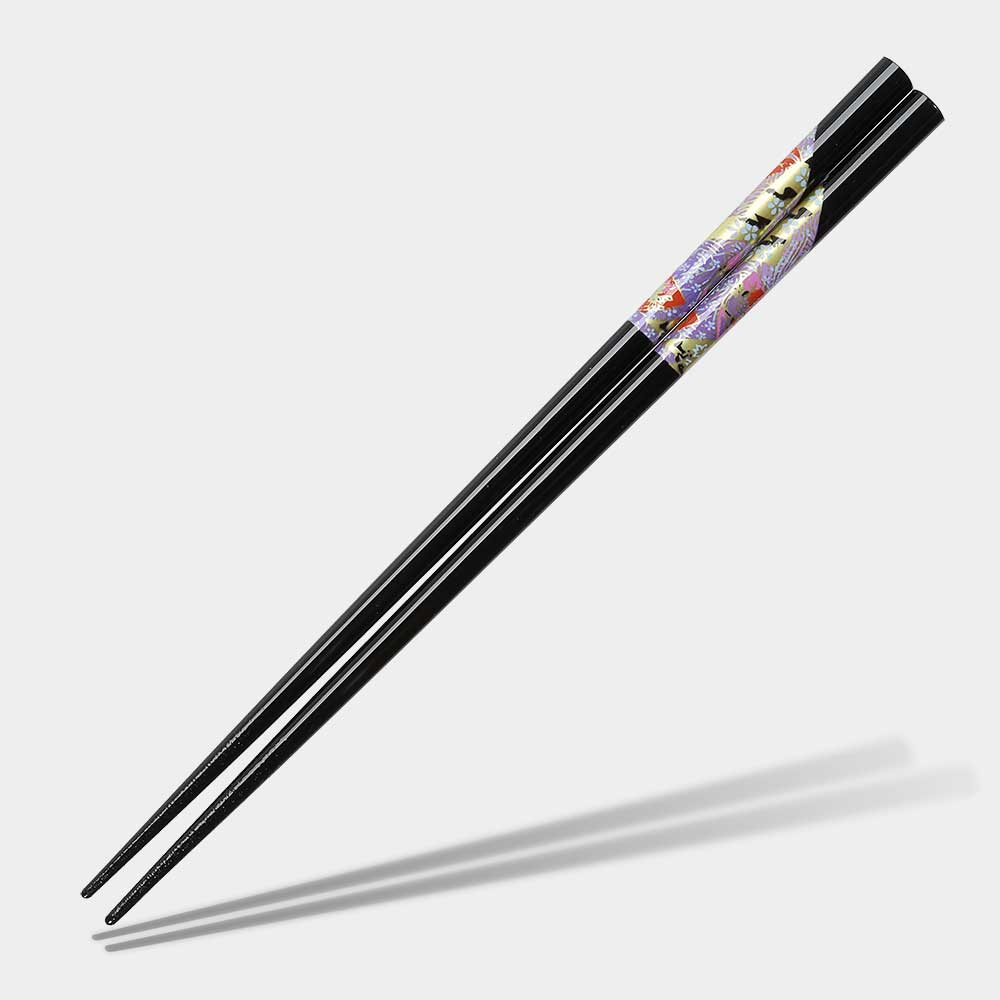 Washi Fan Black Chopsticks