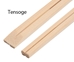 Tensoge Bamboo Restaurant Chopsticks with Custom Sleeves