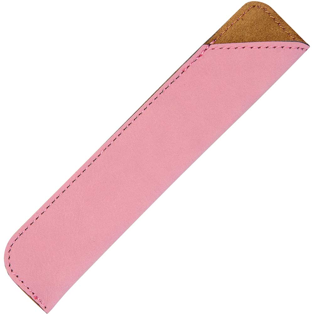 Faux Leather Chopstick Sleeve Pink