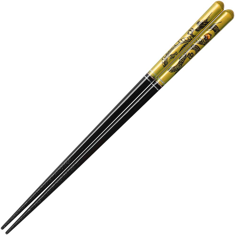 Black Dragon Chopsticks Gold