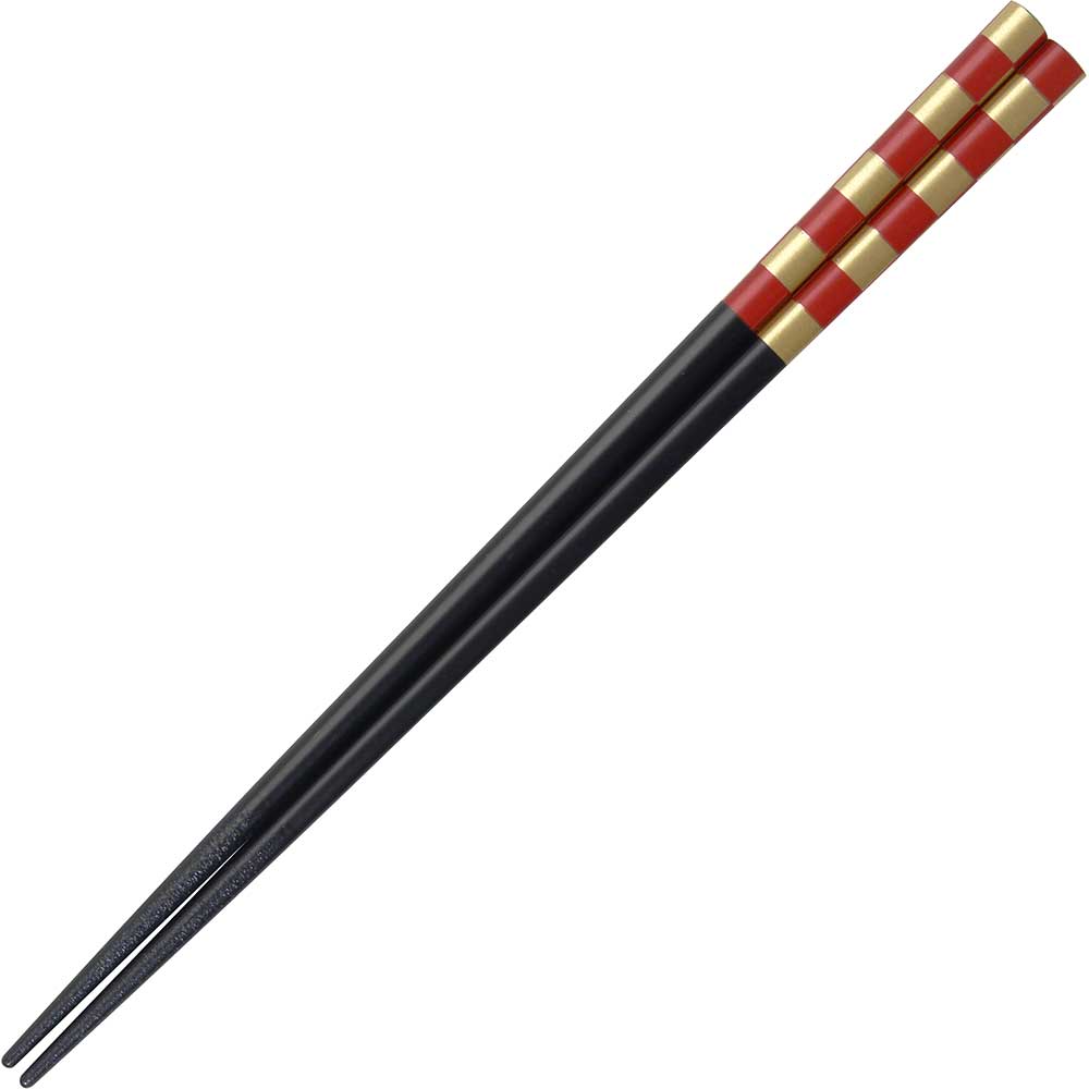 Gold Tatami Mat Red Japanese Chopsticks