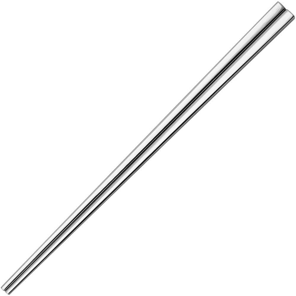 Square Stainless Steel Chopsticks Silver Finish