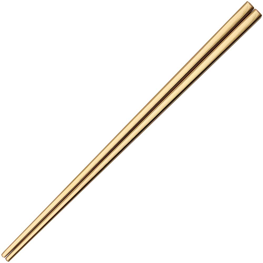 Square Stainless Steel Chopsticks Gold Color