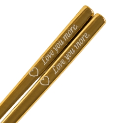 Personalized Square Gold Stainless Steel Chopsticks – Custom Engraved personalized gold stainless steel chopsticks, custom gold engraved chopsticks, gold square stainless steel chopsticks, personalized metal chopsticks, engraved chopsticks, custom chopsticks with logo, bulk engraved chopsticks, personalized chopstick gifts, custom restaurant chopsticks, engraved chopsticks for weddings